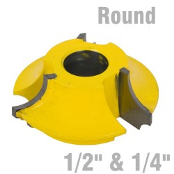 3 WING CUTTER 1/4" & 1/2" QUARTER ROUND