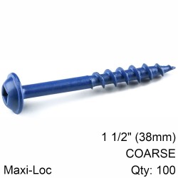 KREG BLUE KOTE POCKET HOLE SCREWS 38MM 1.50" #8 COARSE THREAD MX