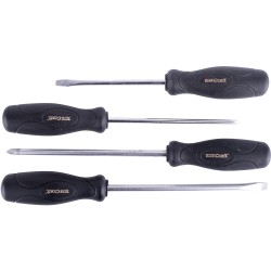 4PC SCREWDRIVER SET BLACK HANDLE