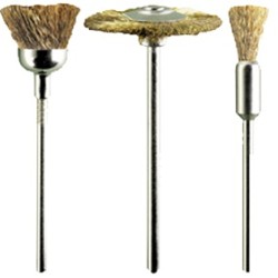 ASSORTED BRASS BRUSHES. 3PCS