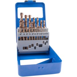 DRILL BIT SET 19PCS 1-10MM X 0.5MM TURBO POINT