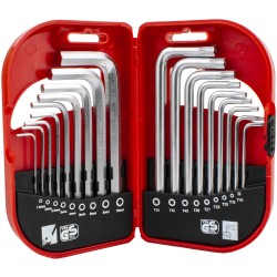 18PC COMBO HEX KEY CHROME VANADIUM SET