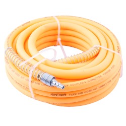 FLEX AIR HOSE KIT 8MM X 10M ORANGE  W/QUICK COUPLER & CONNECTOR YOHKON