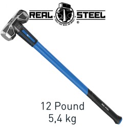 HAMMER SLEDGE CROSS STRIKE 5.4KG 12LB GRAPH. HANDLE 900MM REAL STEEL