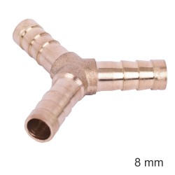 Y TYPE HOSE CONNECTOR 8MM BULK