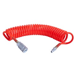 SPIRAL HOSE 5M X 8MM X 5.5MM  W/ARO QUICK COUPLER