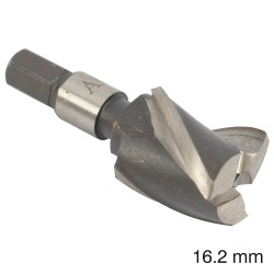 CUTTER 16.2MM /LOCK MORTICER FOR ALUMINIUM SNAP ON