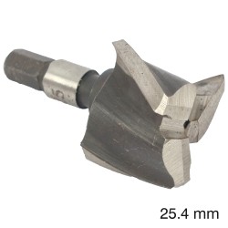 CUTTER 25.4MM /LOCK MORTICER FOR ALUMINIUM SNAP ON