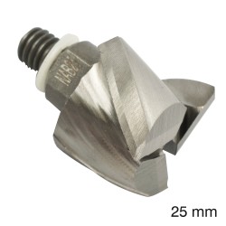 CUTTER 25MM /LOCK MORTICER FOR ALUMINIUM NEW SCREW TYPE