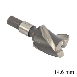 CUTTER 14.6MM /LOCK MORTICER FOR WOOD SCREW TYPE