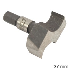 CUTTER 27MM /LOCK MORTICER FOR WOOD SNAP ON