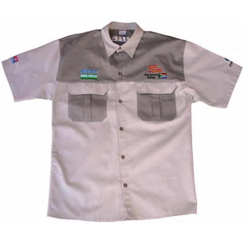 VERMONT MENS BUSH SHIRT KHAKI 100% COTTON XL