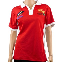 VERMONT LADIES GOLF SHIRT RED LARGE