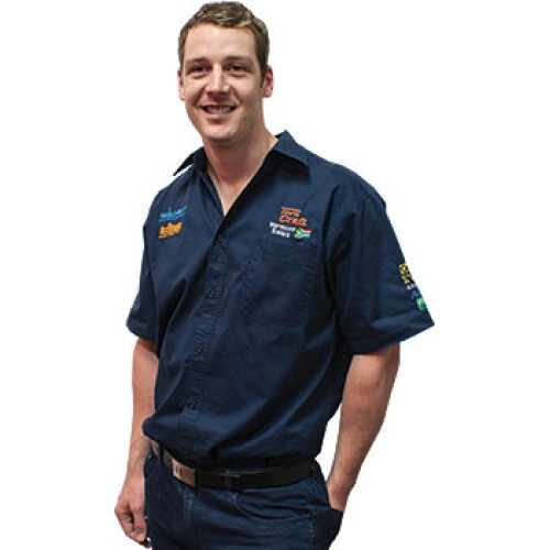 VERMONT MENS COTTON SHIRT NAVY BLUE MEDIUM