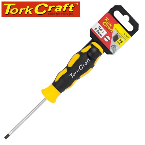 SCREWDRIVER SLOTTED 4 X 75MM