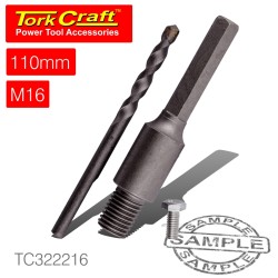 ADAPTOR HEX 110MMXM16 11MM/TCT CORE BITS