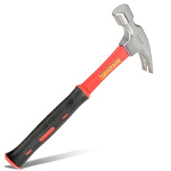 HAMMER CLAW 700G (24OZ) FIBREGLASS HANDLE 295MM & FULL POL HEAD