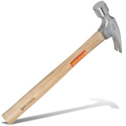 HAMMER CLAW 700G (24OZ) WOODEN HANDLE 280MM & FULL POL HEAD