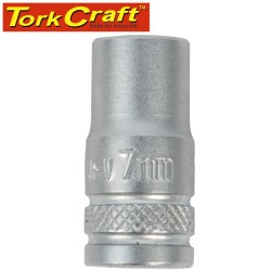 SOCKET 7MM 1/4" DRIVE CRV 12 POINT