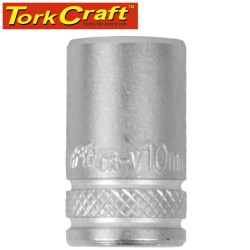 SOCKET 10MM 1/4" DRIVE CRV 12 POINT