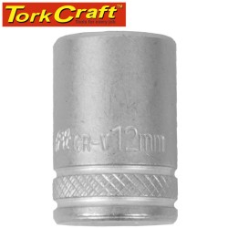 SOCKET 12MM 1/4" DRIVE CRV 12 P OINT