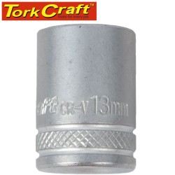 SOCKET 13MM 1/4" DRIVE CRV  12 POINT