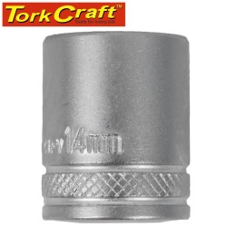 SOCKET 14MM 1/4" DRIVE CRV  12 POINT