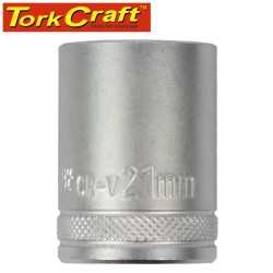 SOCKET 21MM X 27.8MM 1/2" DRIVE CRV 12 POINT