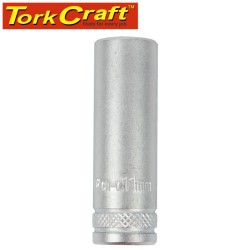 SOCKET 11MM 1/4" DR DEEP SOCKET CRV 12 POINT