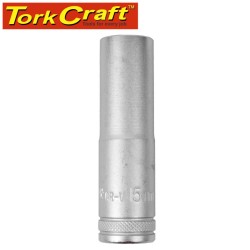 SOCKET 15MM 1/2" DR DEEP SOCKET CRV 12 POINT