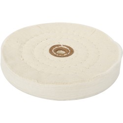 BUFFING PAD MEDIUM 150MM TO FIT 12.5MM ARBOR/SPINDLE - WHITE