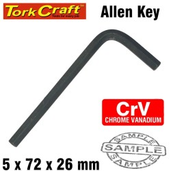 ALLEN KEY CRV BLACK FINISHED 5.0 X 72 X 26MM