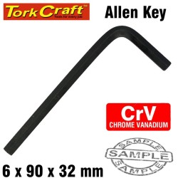 ALLEN KEY CRV BLACK FINISHED 6.0 X 90 X 32MM