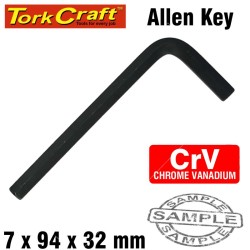 ALLEN KEY CRV BLACK FINISH 7.0 X 94 X32MM