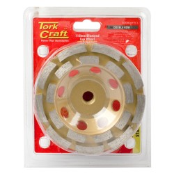 DIA. CUP WHEEL 115 MM X M14 DBL ROW COLD PRESSED