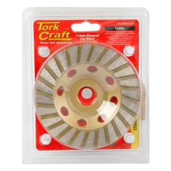 DIA. CUP WHEEL 115 X 22.23MM TURBO LASER WELDED