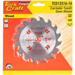 BLADE TCT 125 X 16T 16/13 GENERAL PURPOSE WOOD