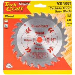 BLADE TCT 150 X 24T 20/16 GENERAL PURPOSE RIP WOOD