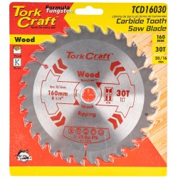 BLADE TCT 160 X 30T 20/16 GENERAL PURPOSE COMBINATION WOOD