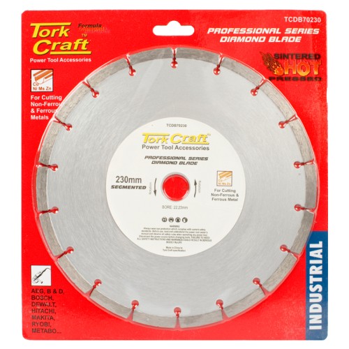 DIAMOND BLADE SEG.230X22.23MM METAL CUTTING