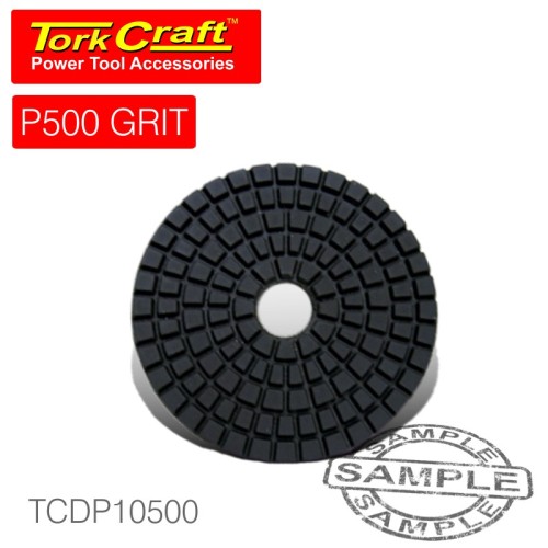 100MM DIAMOND WET POLISHING PAD 500 GRIT RED