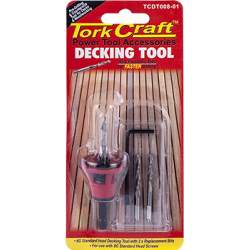 DECKING TOOL 8G STD HEAD PRE-DRILL & COUNTERSINK