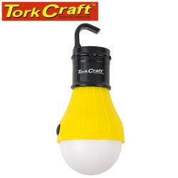 CAMPING LED LIGHT BULB 60LM HANGING HOOK USE 3XAAA BAT TORK CRAFT