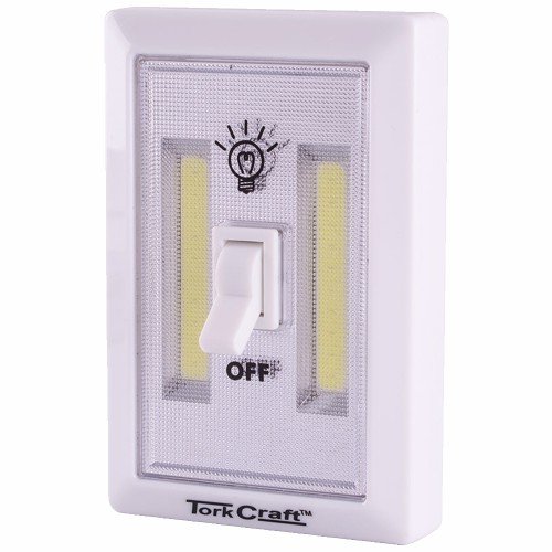 LIGHT SWITCH LED 200LM USE 3XAAA BAT TORK CRAFT