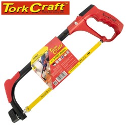 ALUMINUM ALLOY HACKSAW FRAME 300MM C/W 1 + 3 FREE BLADES TORK CRAFT