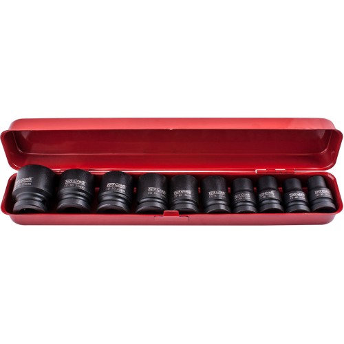 10PC 1/2" DRIVE IMPACT SOCKET SET (10.11.13.14.17.19.21.22.24.27)