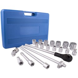 SOCKET SET 20PC 3/4" DRIVE 6PT 19 - 50MM IN BLOW MOULD CASE