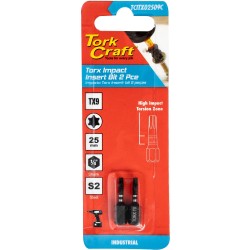 TORX TX 9 IMPACT BIT 25MM 2PC CARDED