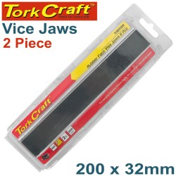 VICE JAWS MAGNETIC ALUM. 200MM X 32MM 2PC RUBBER FACE