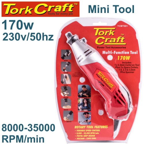 MINI TOOL 230V 170W ROTARY VARIABLE SPEED 8000 - 35000 RPM